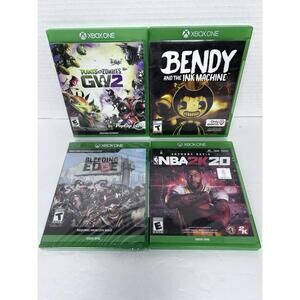 Xbox One Game Lot Bendy Ink Machine, PvZ GW2, NBA2K20, Bleeding Edge Pre-Owned